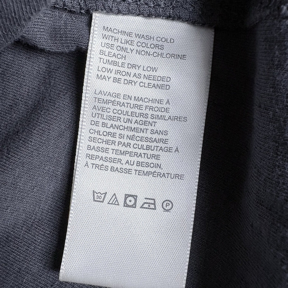 FREE PEOPLE Floral Lace Embroidered Brunch Date Top Gray Romantic Crochet S - Picture 11 of 14